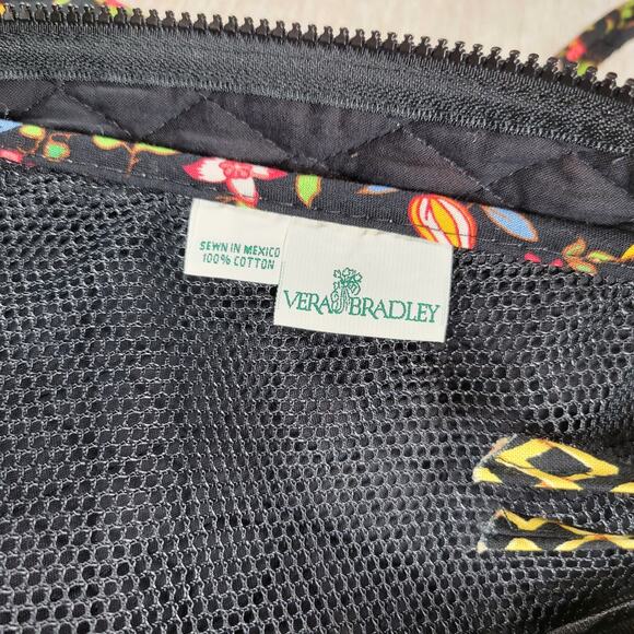 Vera Bradley Ming Garment Bag Black Quilted Floral Asian Travel Luggage Carry On - Picture 2 of 16